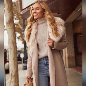 Vici women's Frederica pocketed faux fur coat